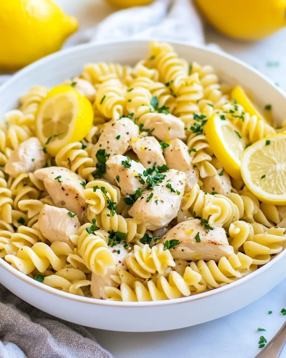 One Bag Lemon Chicken Pasta