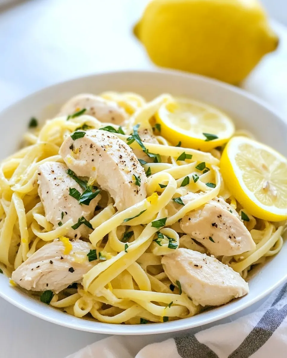 One Bag Lemon Chicken Pasta