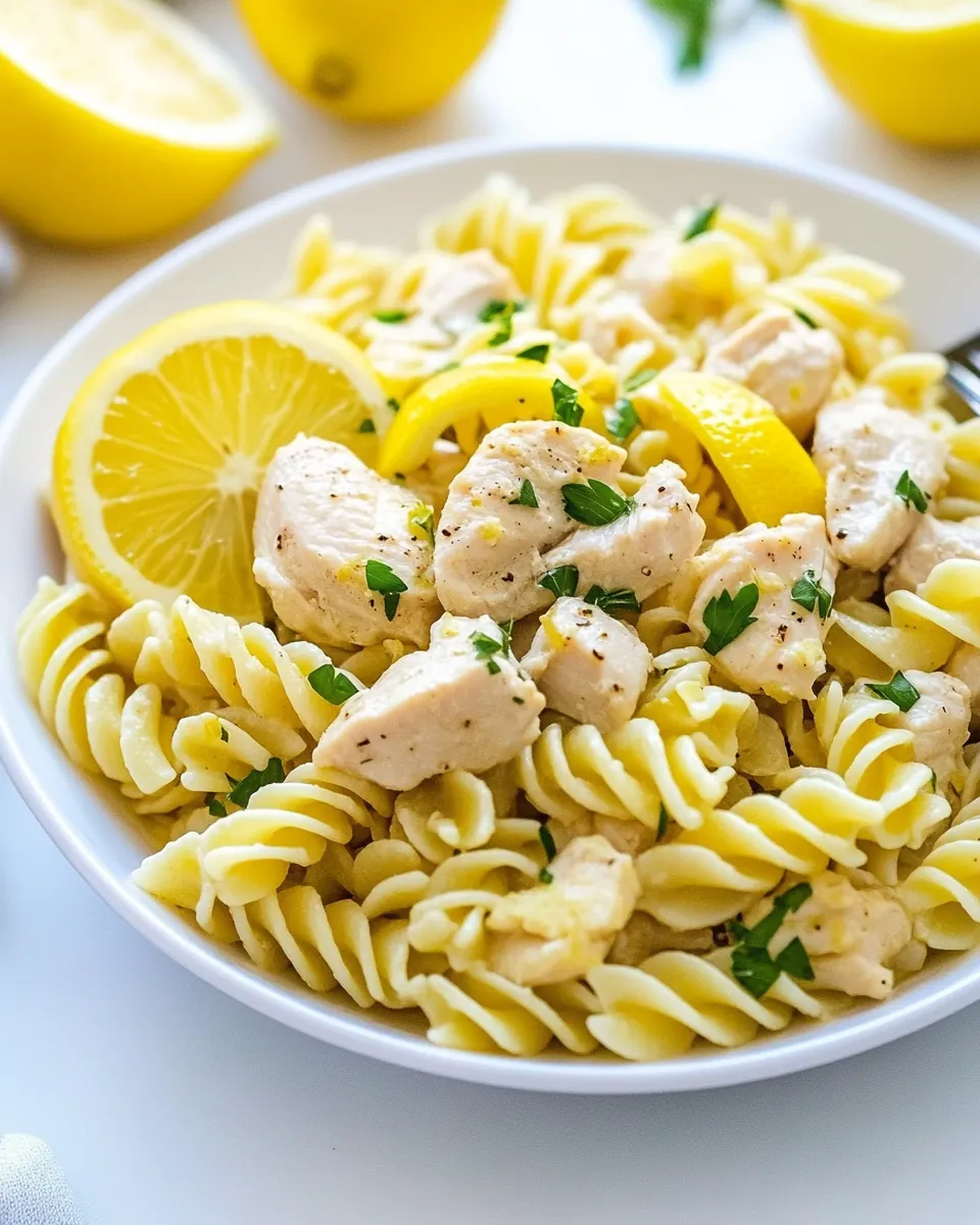 One Bag Lemon Chicken Pasta