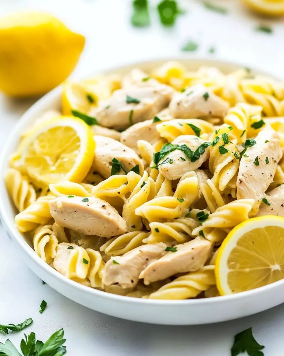 One Bag Lemon Chicken Pasta