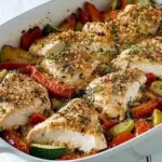 One Dish Baked Chicken and Veggies