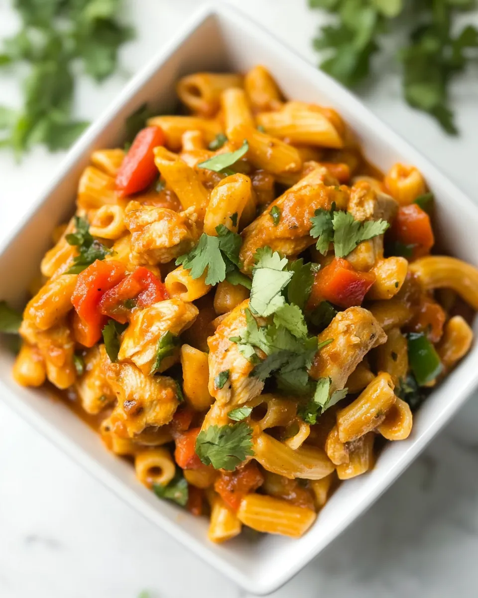 One Pan Chicken Fajita Pasta