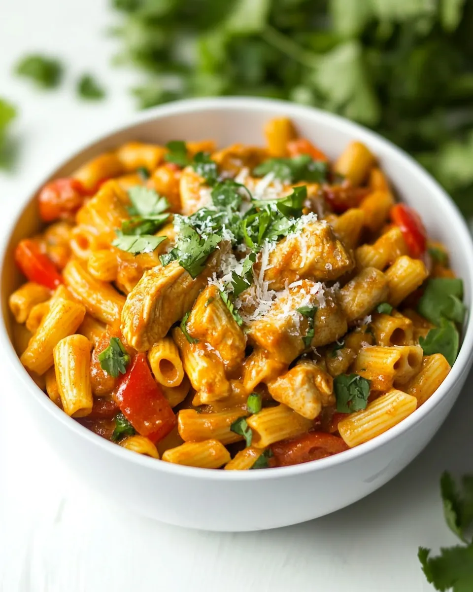 One Pan Chicken Fajita Pasta