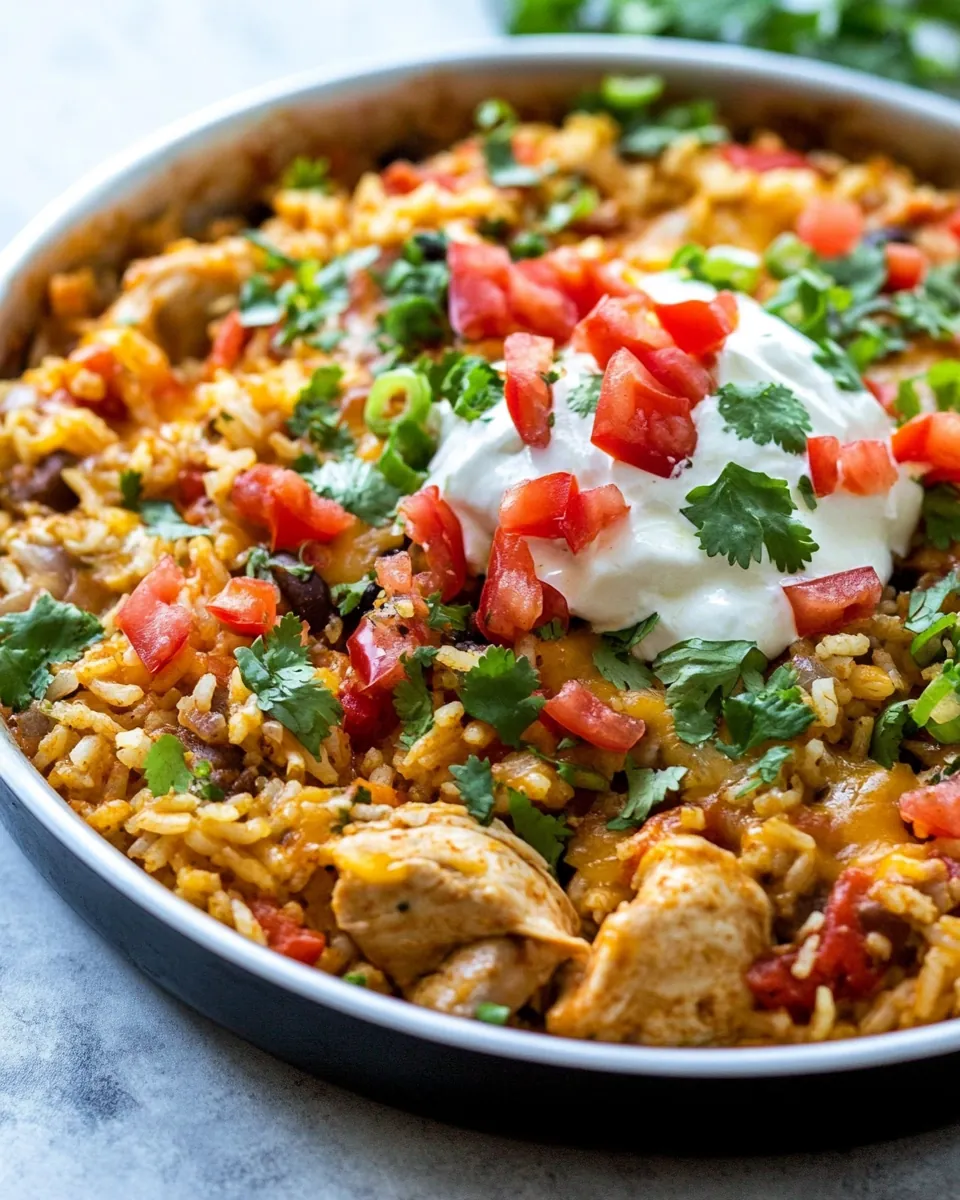 One Pan Mexican Chicken and Rice
