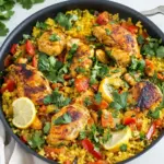 One Pan Moroccan Chicken and Couscous