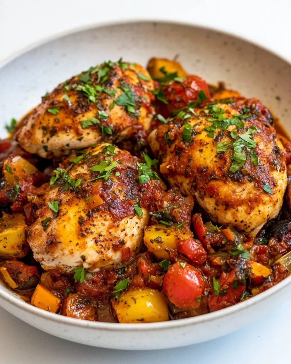 One Pan Rustic Style Italian Chicken