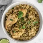 One Pan Salsa Verde Chicken and Rice