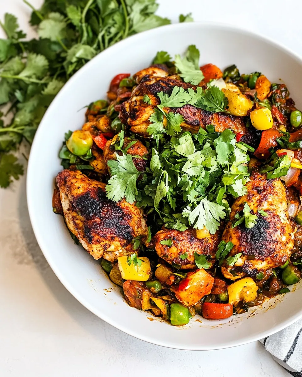 One Pan Sazon Skillet Chicken