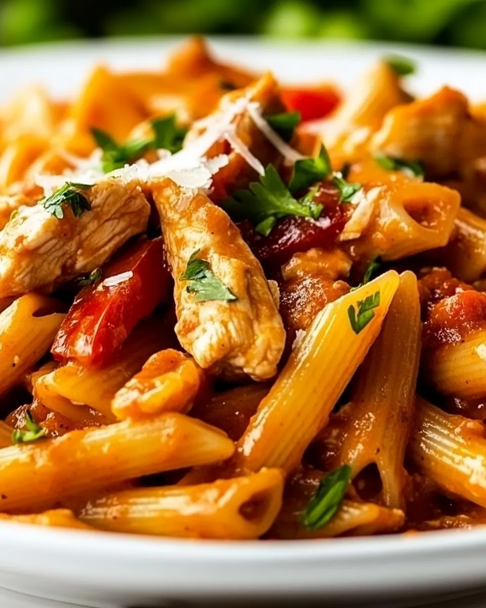 One Pan Southwest Chicken Alfredo Penne