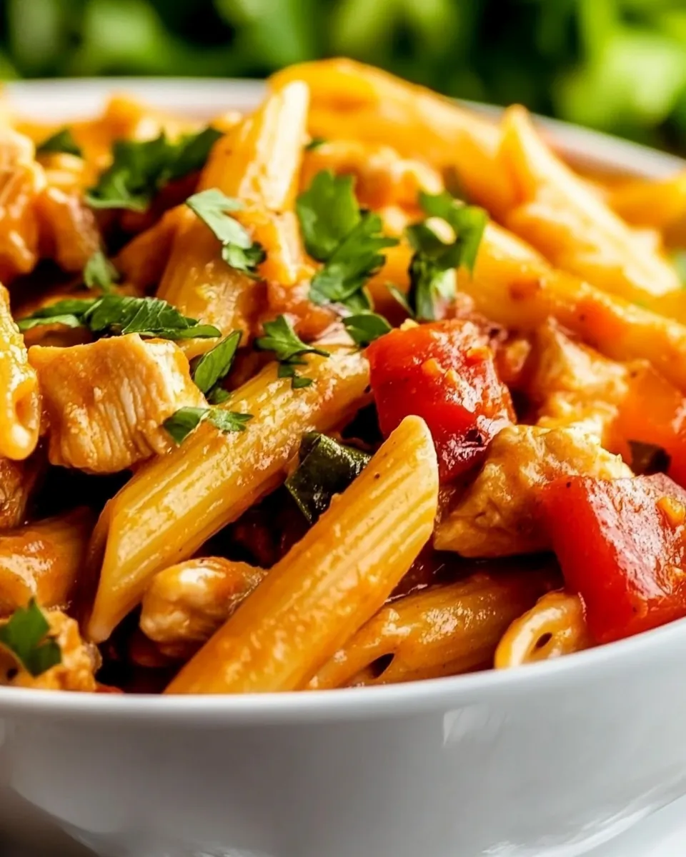 One Pan Southwest Chicken Alfredo Penne