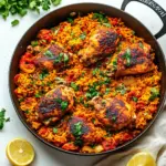 One Pan Spanish Chicken and Rice