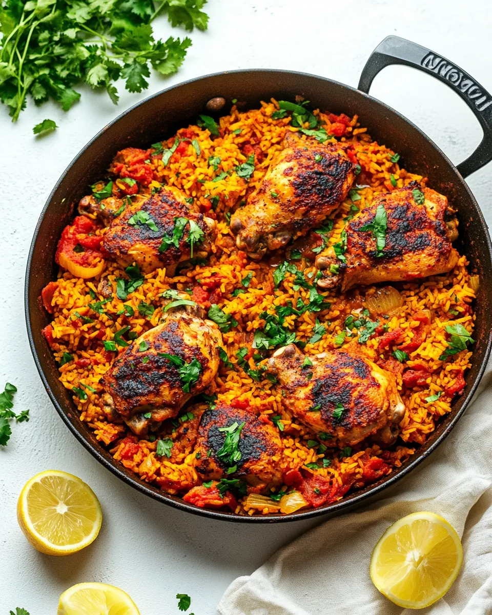 One Pan Spanish Chicken and Rice