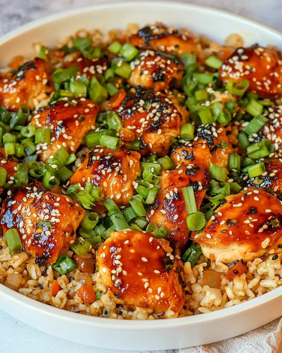 One Pan Teriyaki Chicken and Rice
