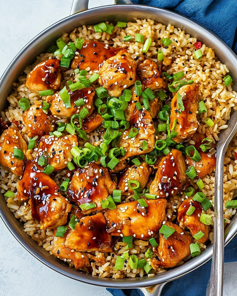 One Pan Teriyaki Chicken and Rice