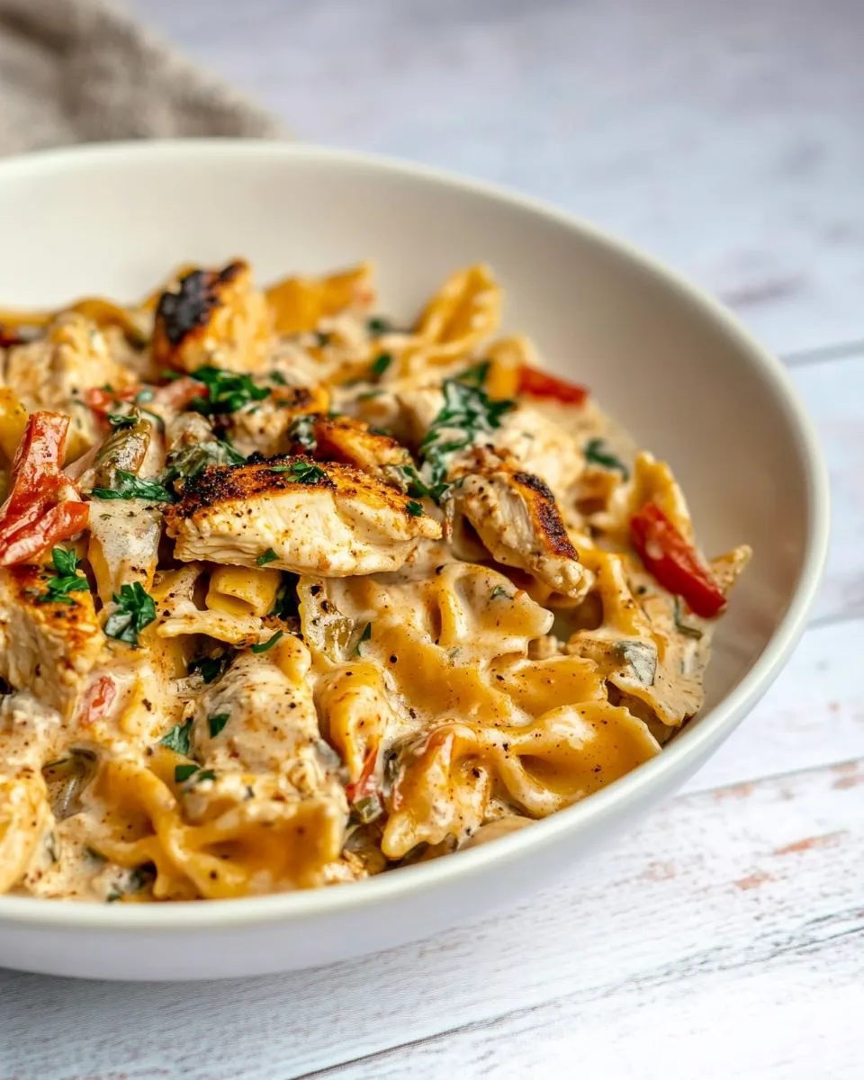 One Pot Cajun Ranch Chicken Pasta