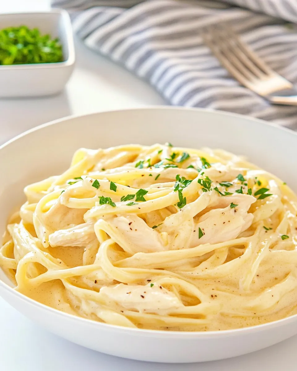 One Pot Chicken Alfredo