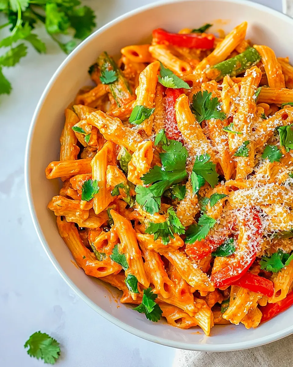 One Pot Chicken Fajita Pasta