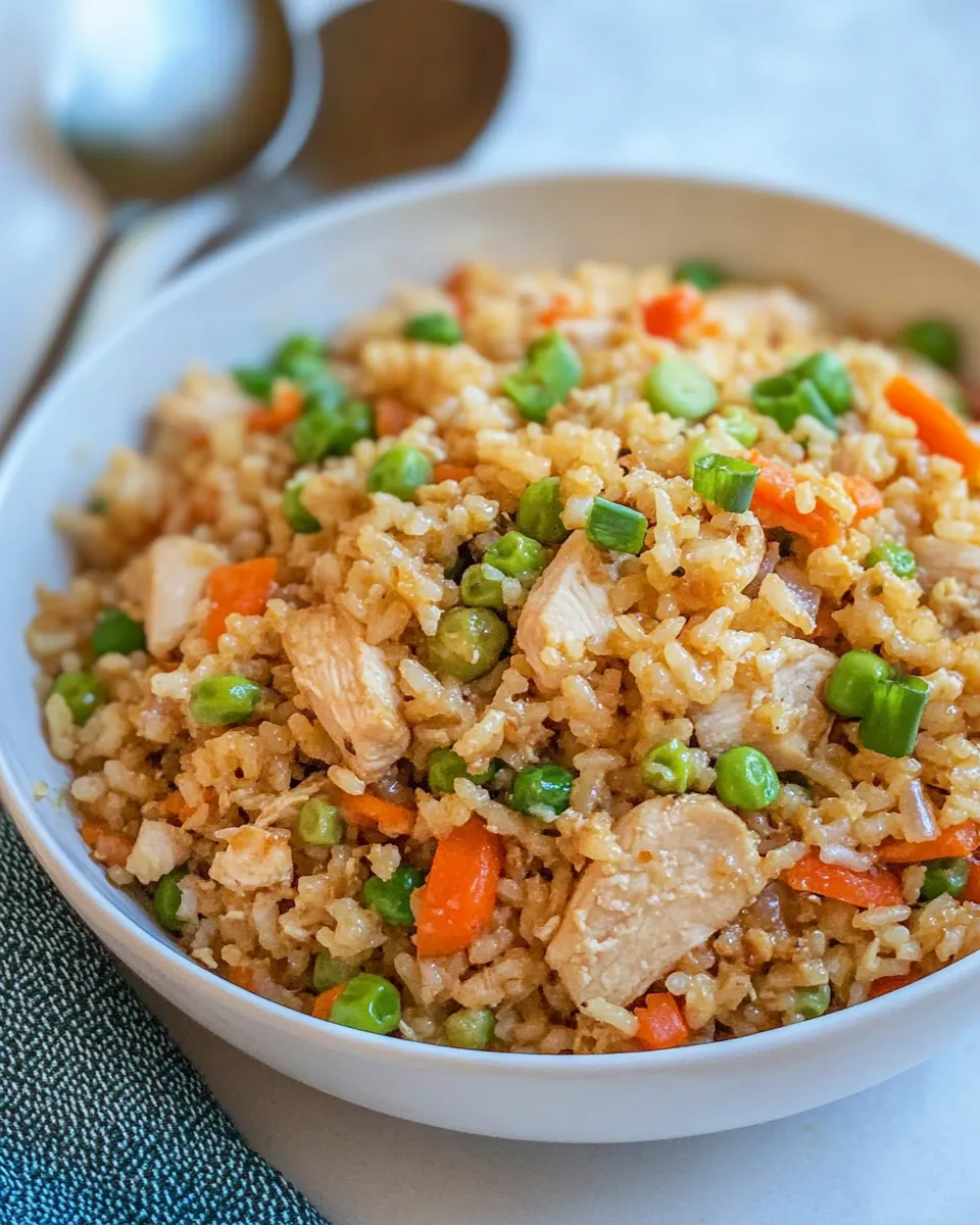 One Pot Chicken Un Fried Rice