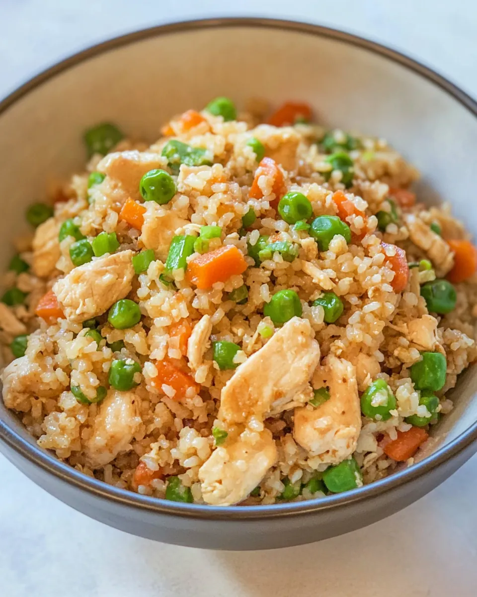 One Pot Chicken Un Fried Rice