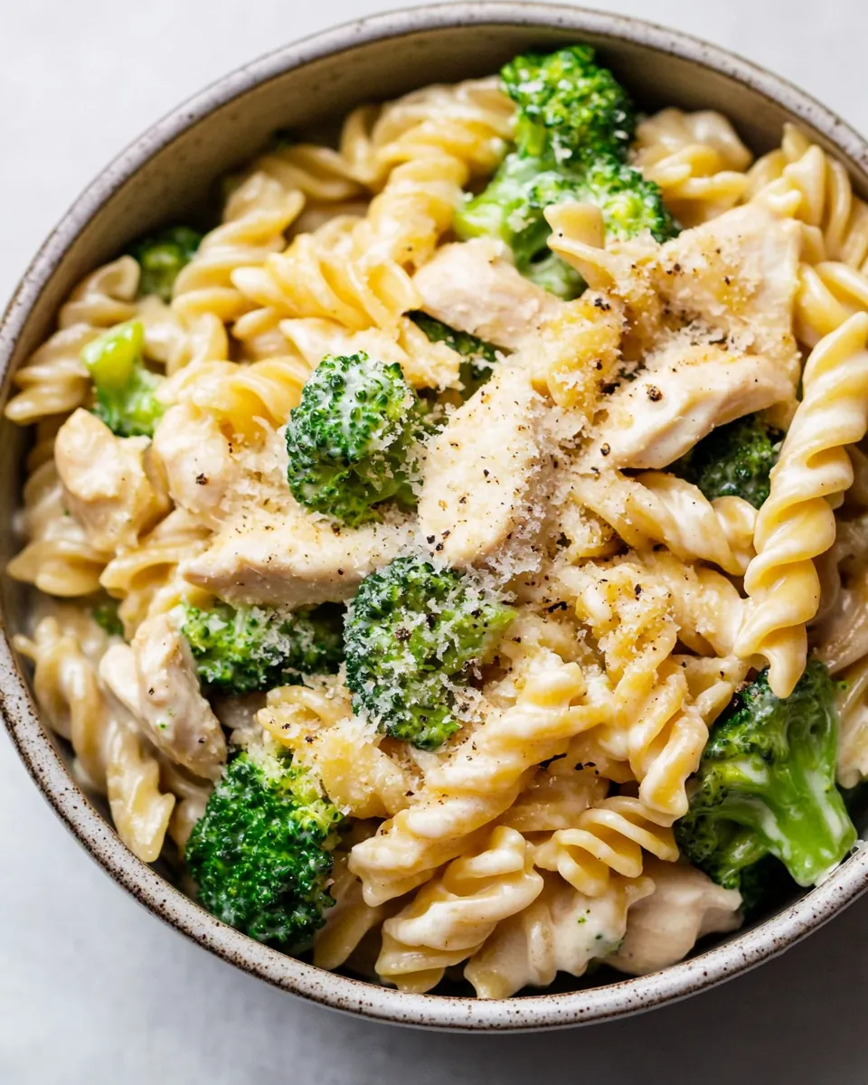 One Pot Chicken and Broccoli Pasta