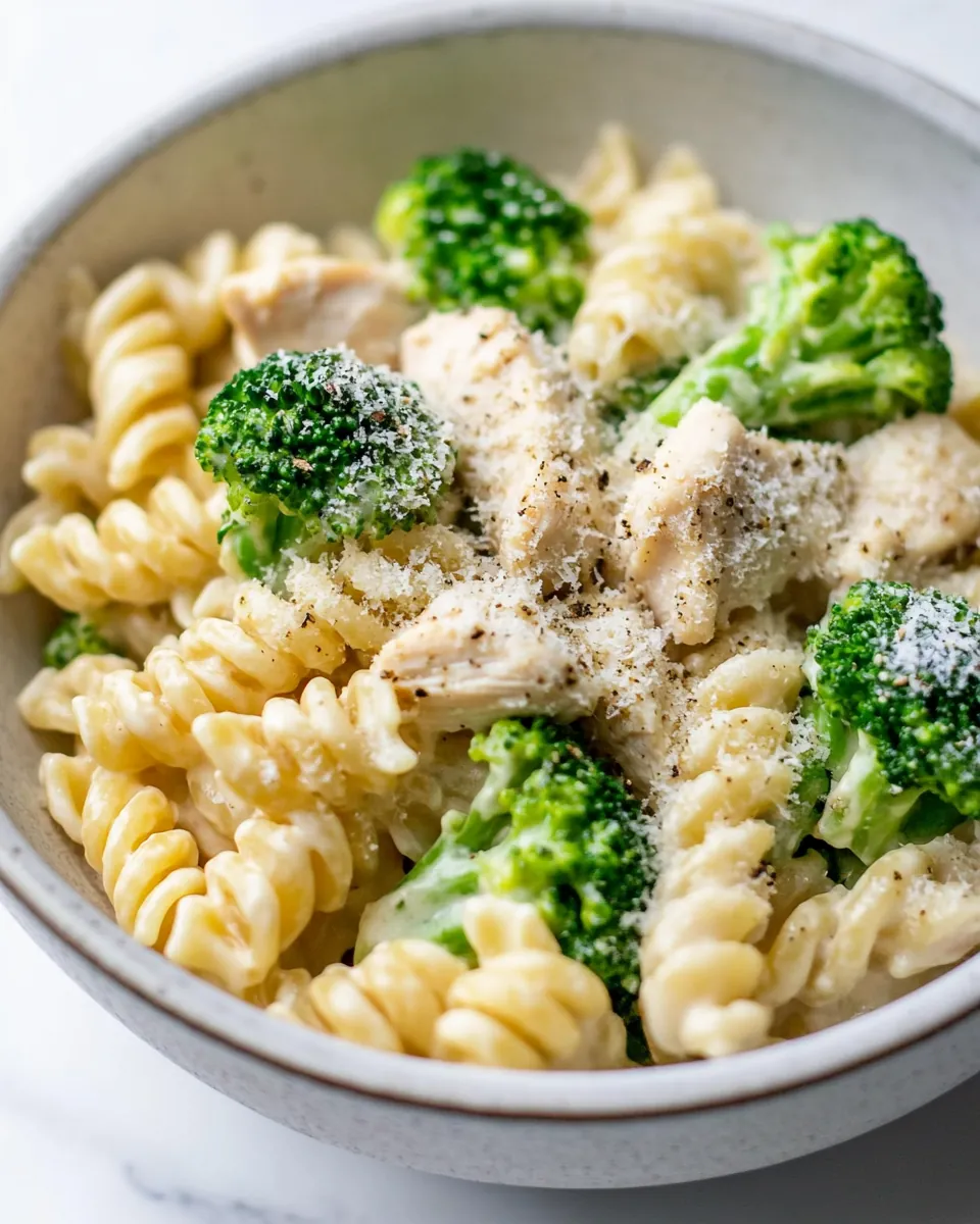 One Pot Chicken and Broccoli Pasta