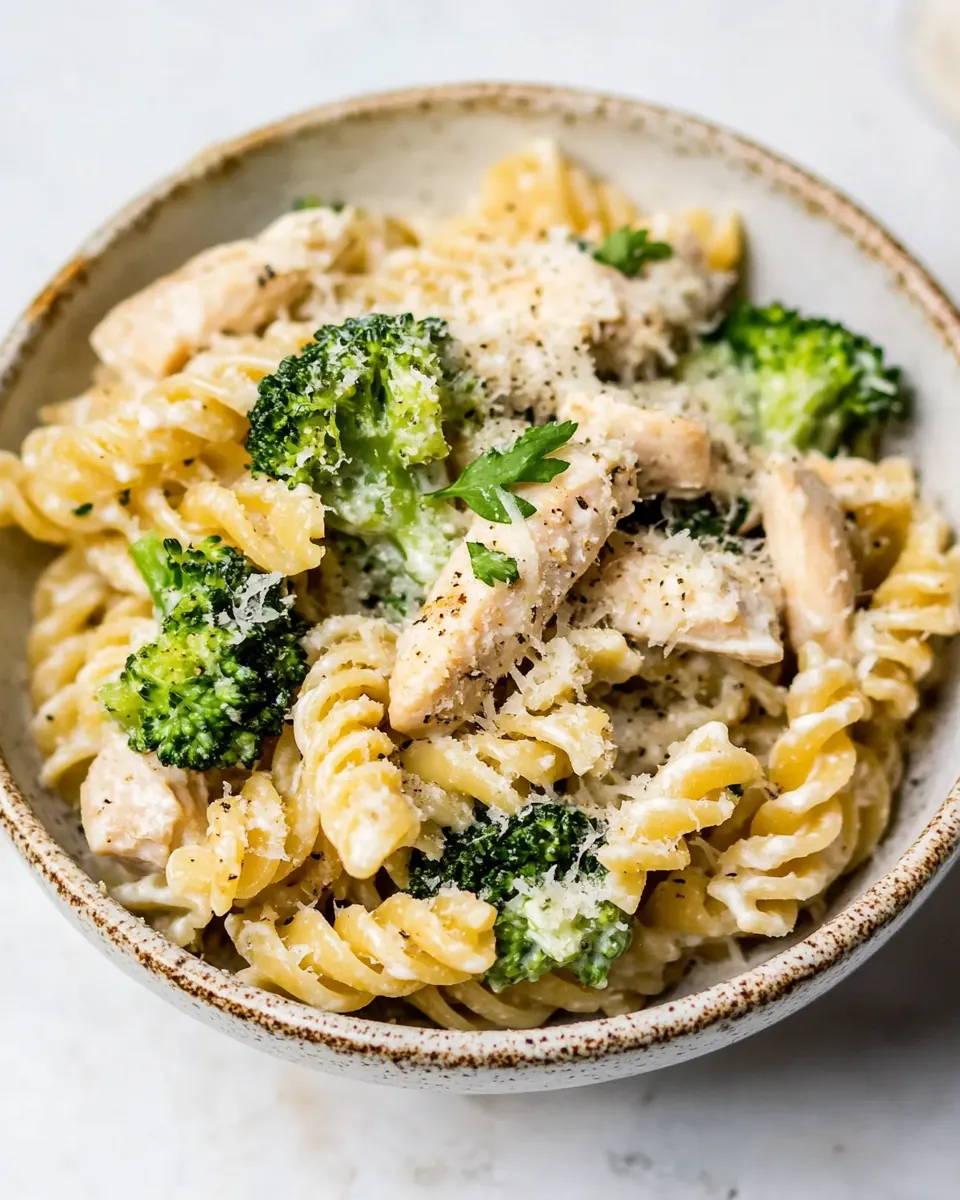 One Pot Chicken and Broccoli Pasta