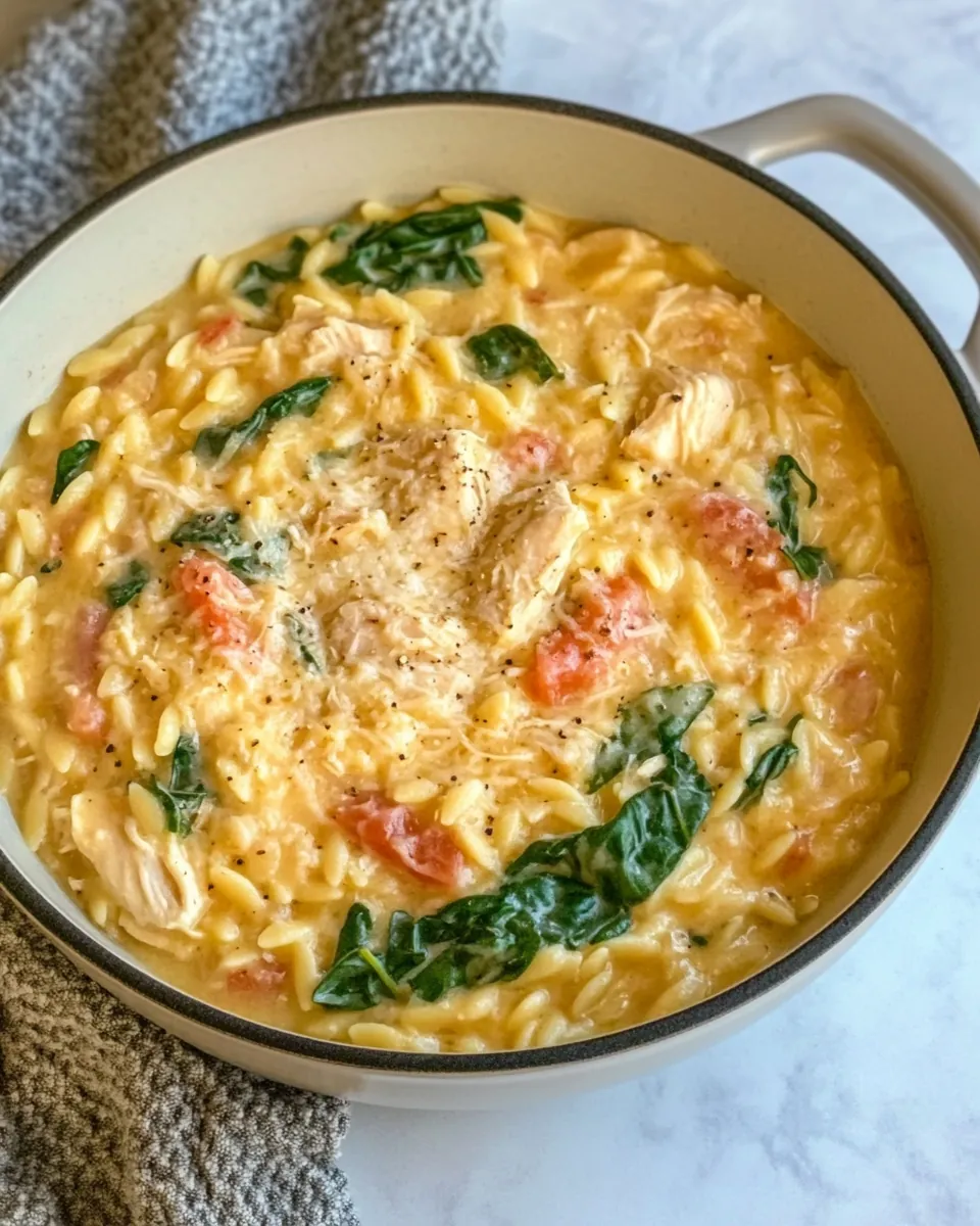 One Pot Chicken and Orzo Recipe