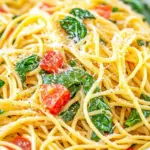 One Pot Pasta with Spinach