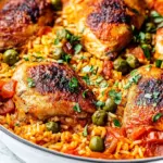 One Pot Spanish Chicken and Rice