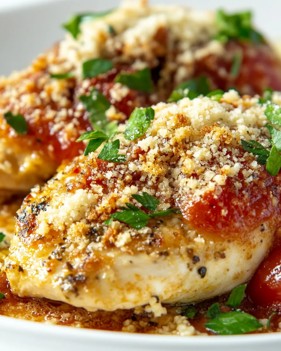 One Skillet Chicken Parmesan