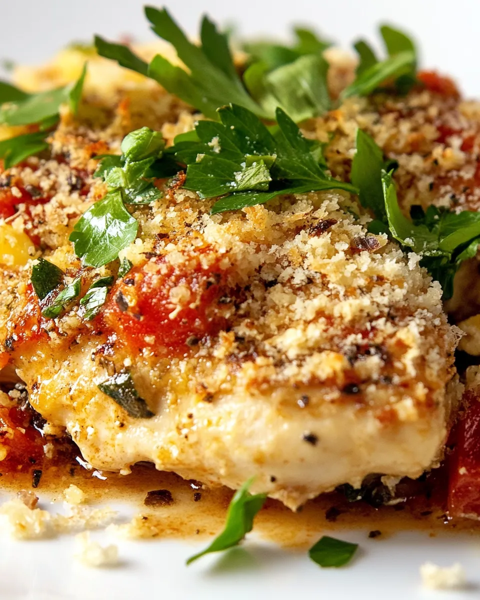 One Skillet Chicken Parmesan