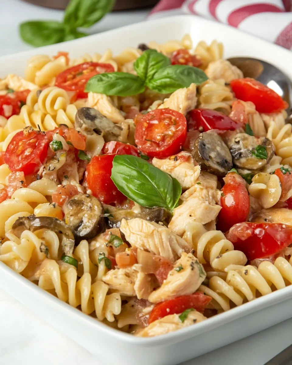 One Skillet Chicken Pasta