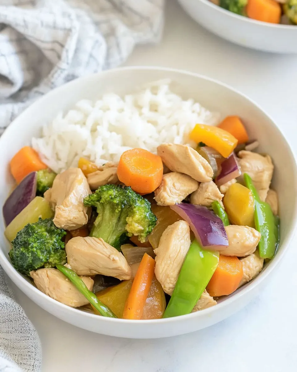 Orange Ginger Chicken Stir Fry