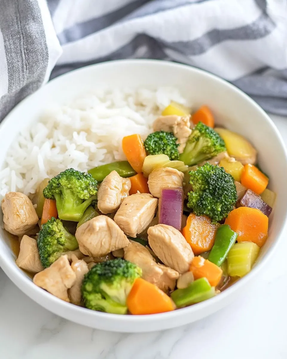 Orange Ginger Chicken Stir Fry