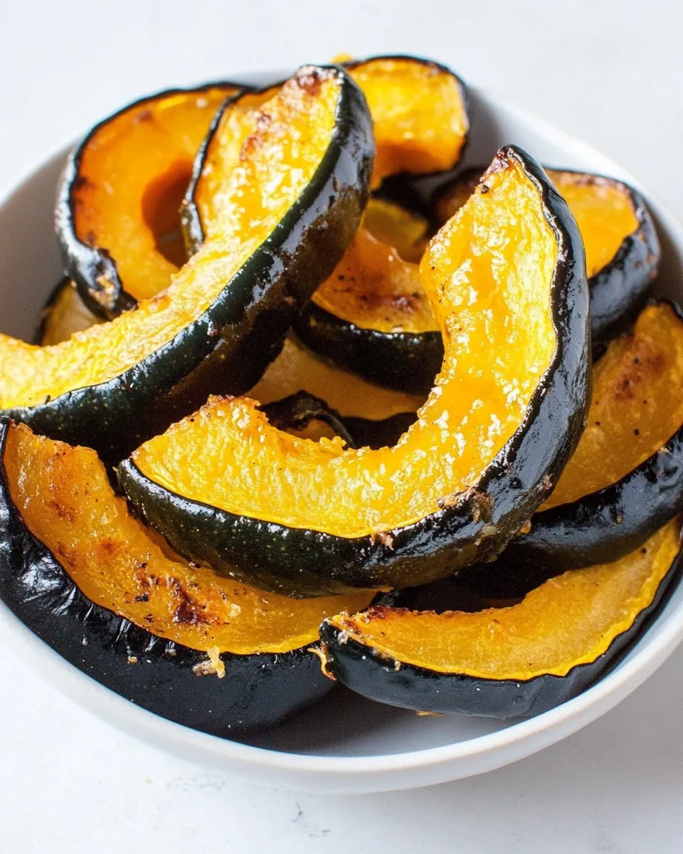 Orange Glazed Acorn Squash Rings