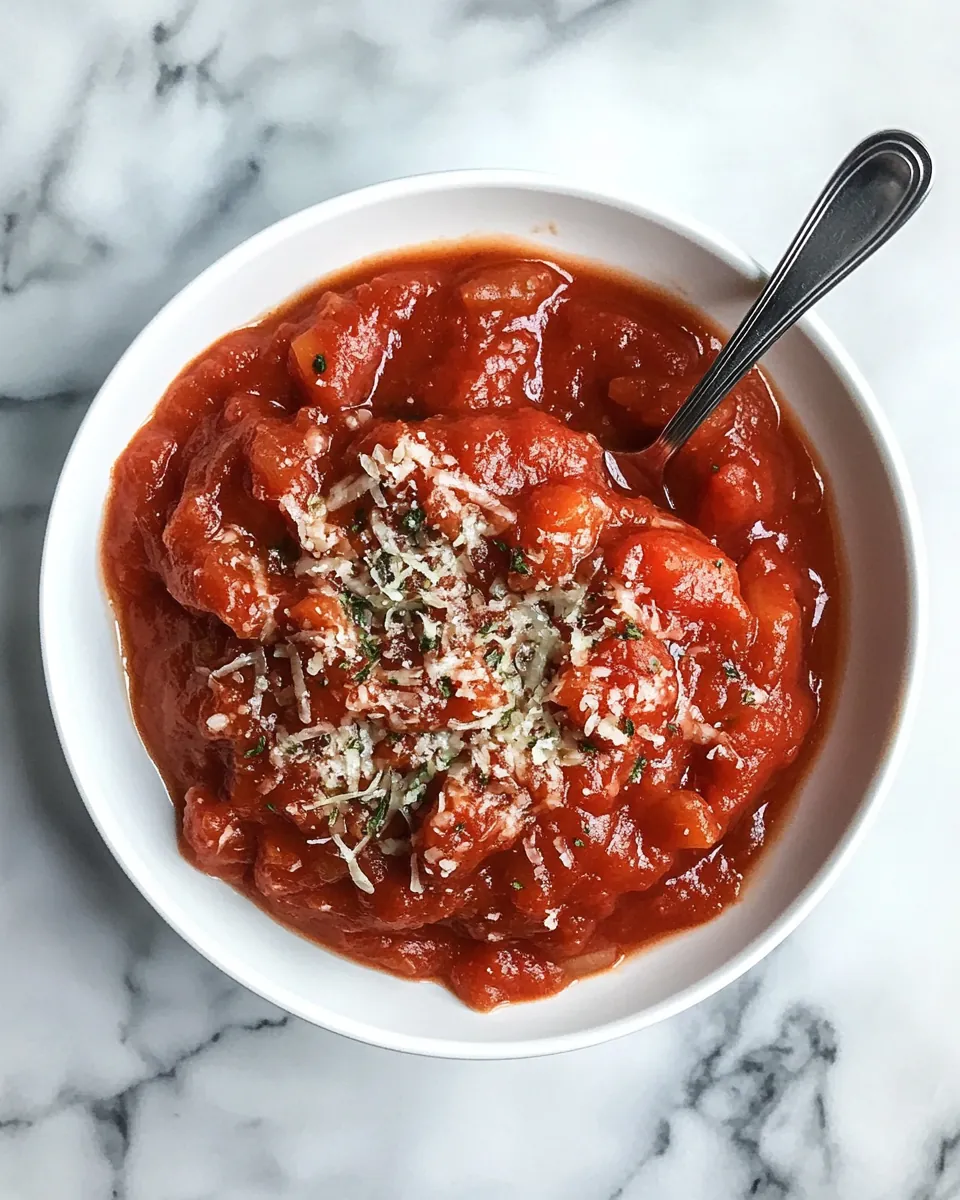 Simple Crockpot Tomato Sauce
