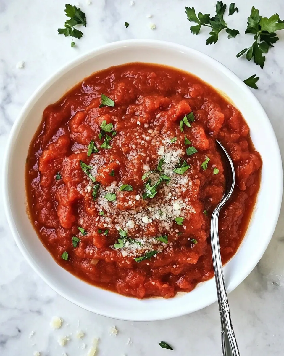 Simple Crockpot Tomato Sauce
