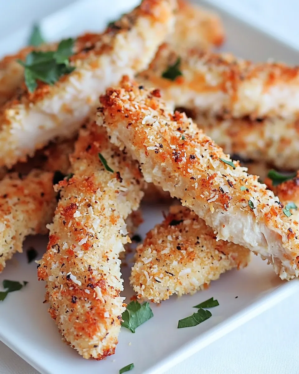 Oven Baked Coconut Chicken Strips