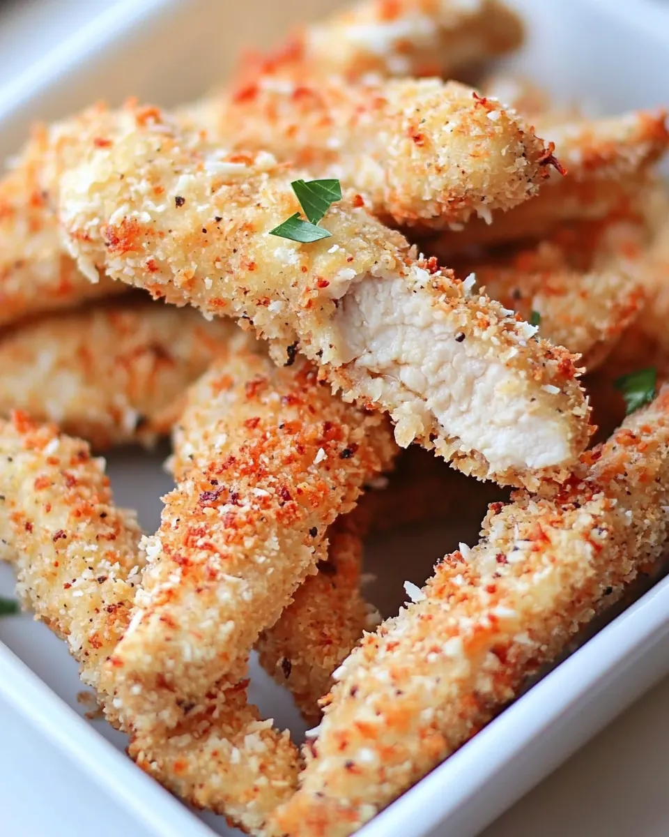 Oven Baked Coconut Chicken Strips