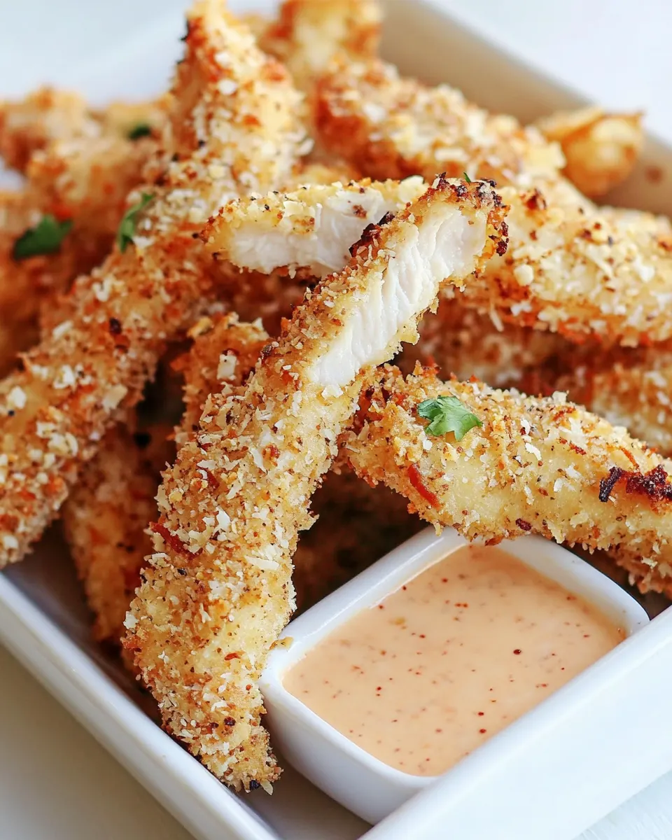 Oven Baked Coconut Chicken Strips