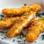 Oven Baked Crispy Black Pepper Chicken Tenders