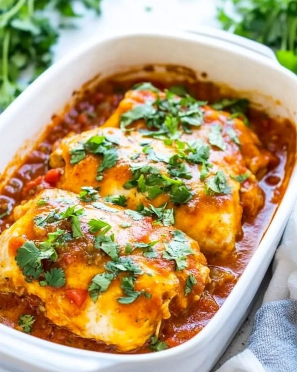 Oven Baked Salsa Chicken