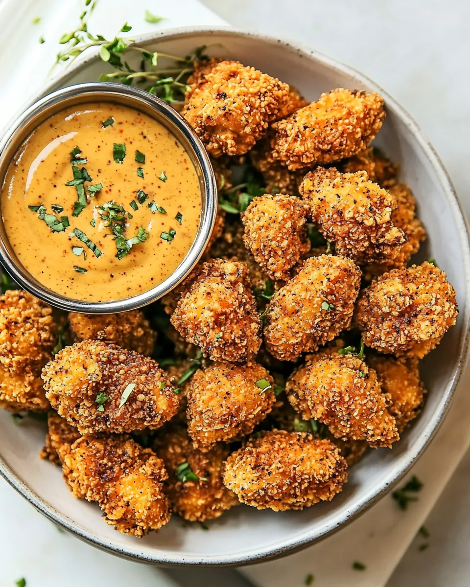 Oven Fried Cajun Popcorn Chicken