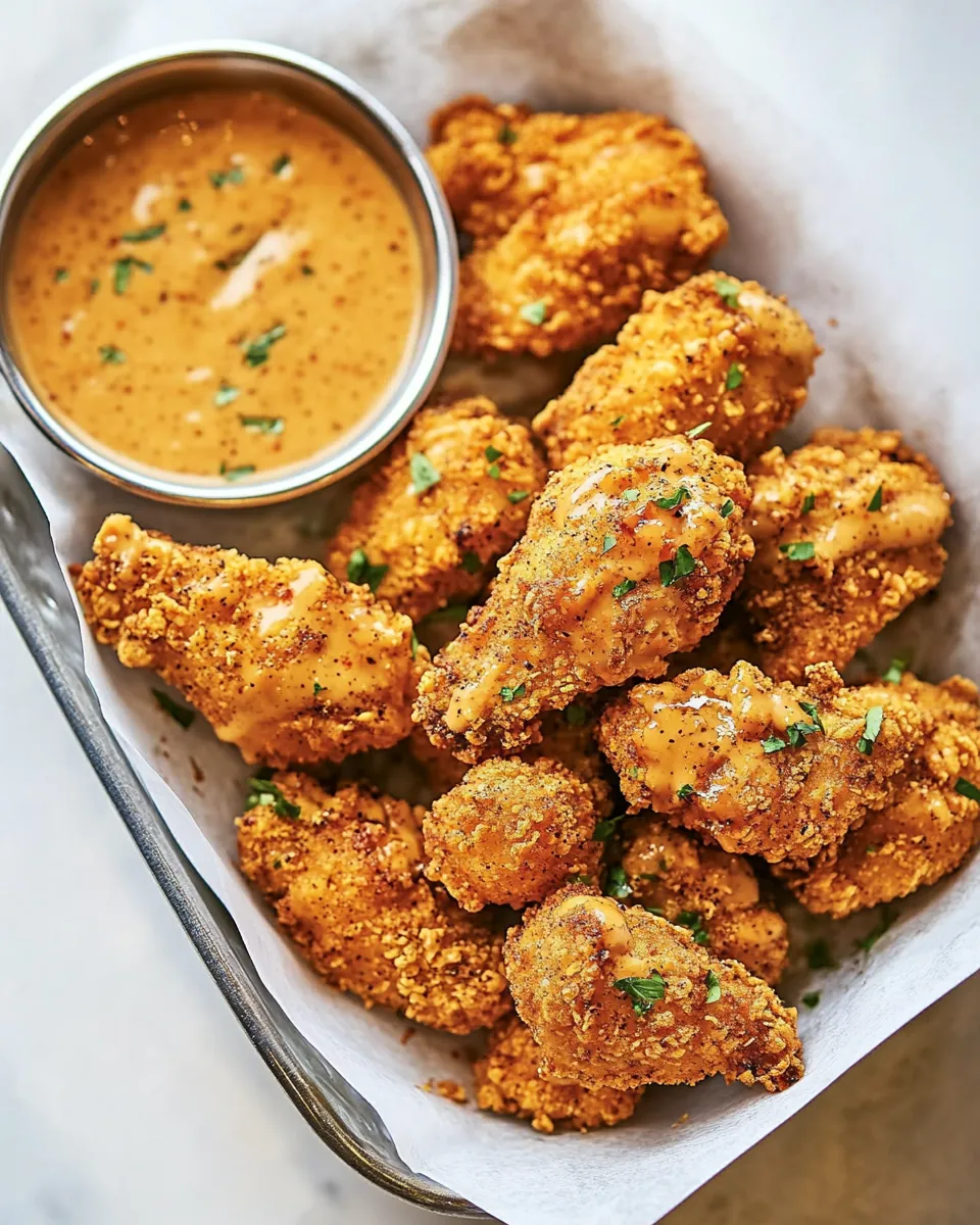 Oven Fried Cajun Popcorn Chicken