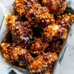 Oven Fried Southern Hot Honey Popcorn Chicken