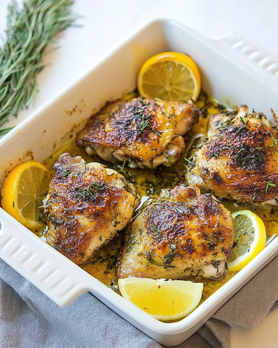Oven Roasted Chicken Thighs
