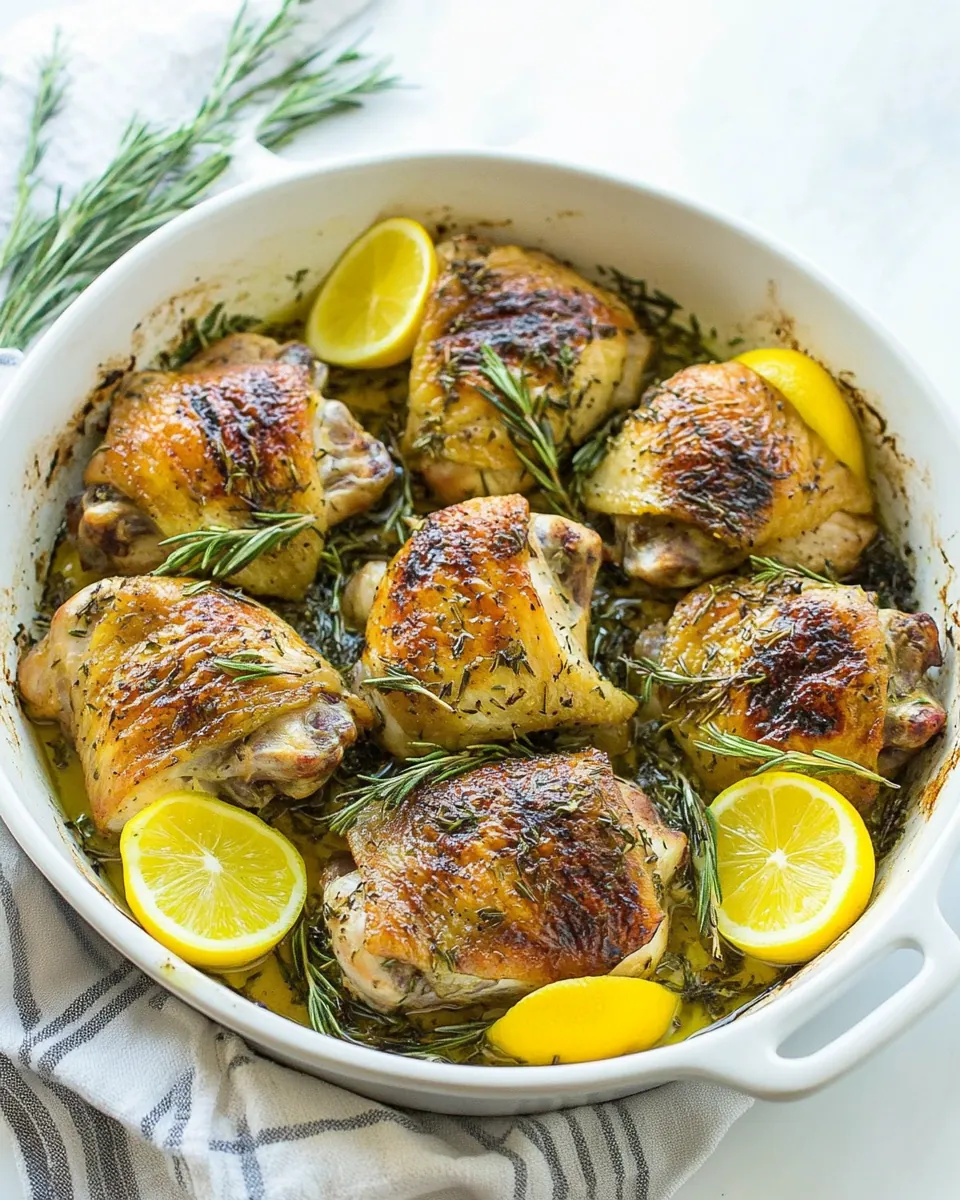 Oven Roasted Chicken Thighs