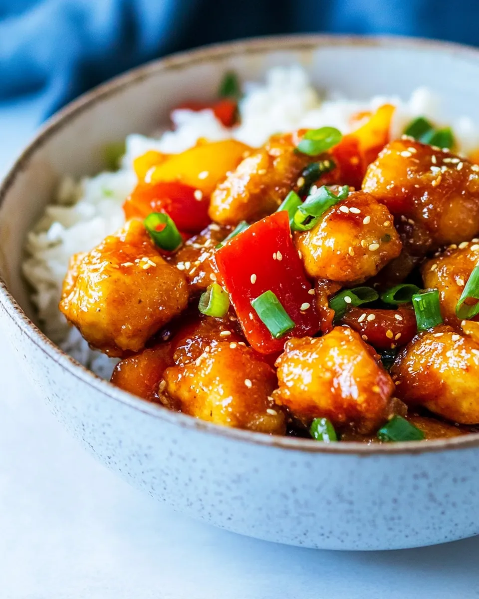Paleo Gluten Free Healthy Sweet and Sour Chicken