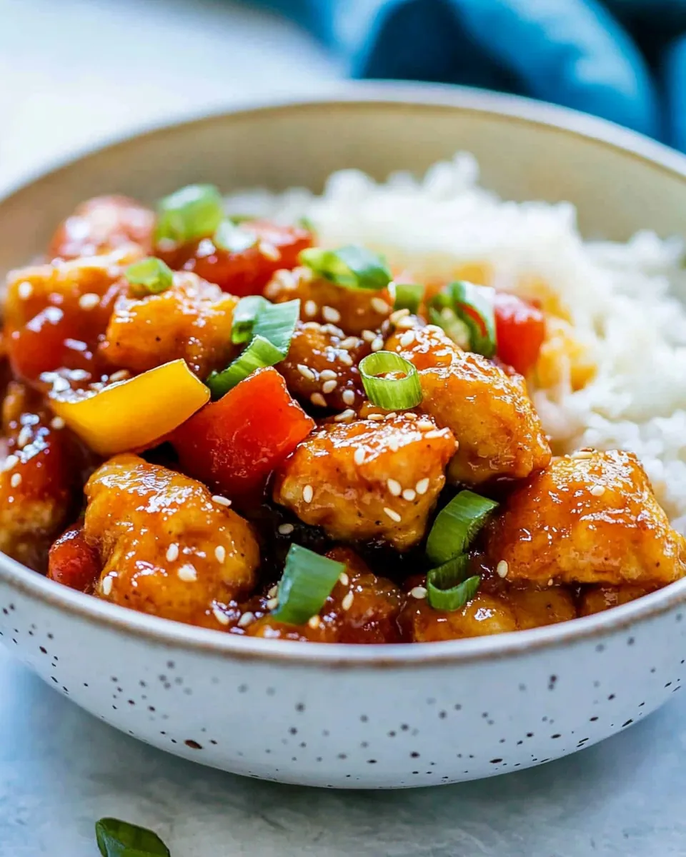 Paleo Gluten Free Healthy Sweet and Sour Chicken