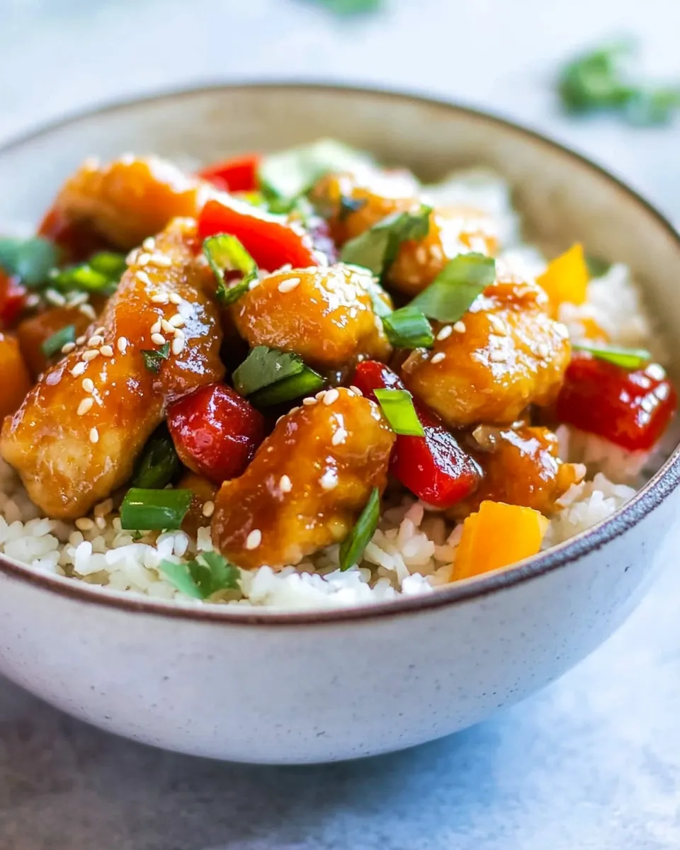 Paleo Gluten Free Healthy Sweet and Sour Chicken